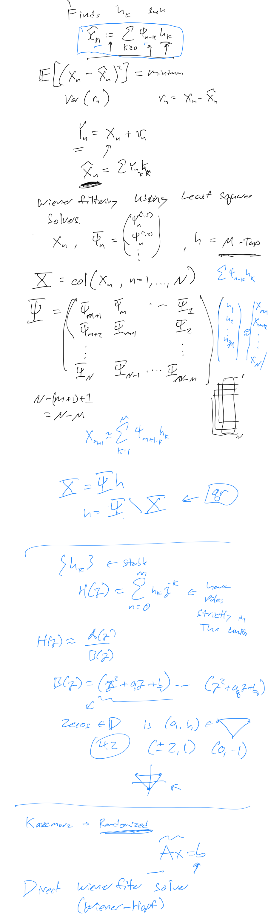 Image of meeting presentation notes taken using ipad.